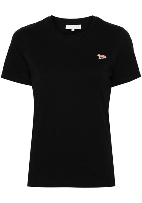 baby fox patch t-shirt woman black MAISON KITSUNÉ | MW00110KJ0008P199